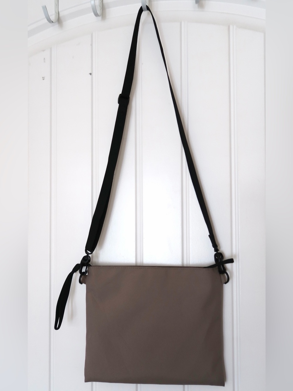 MUJI Water Repellent Sacoche Crossbody Bag Taupe (Unisex)
